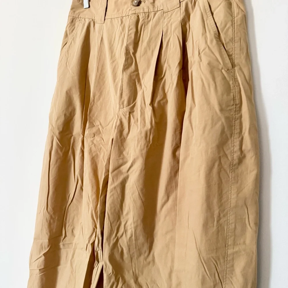 Madewell Pleated Pull-On Balloon Pants Desert Dune Size 12 - Picture 8 of 15